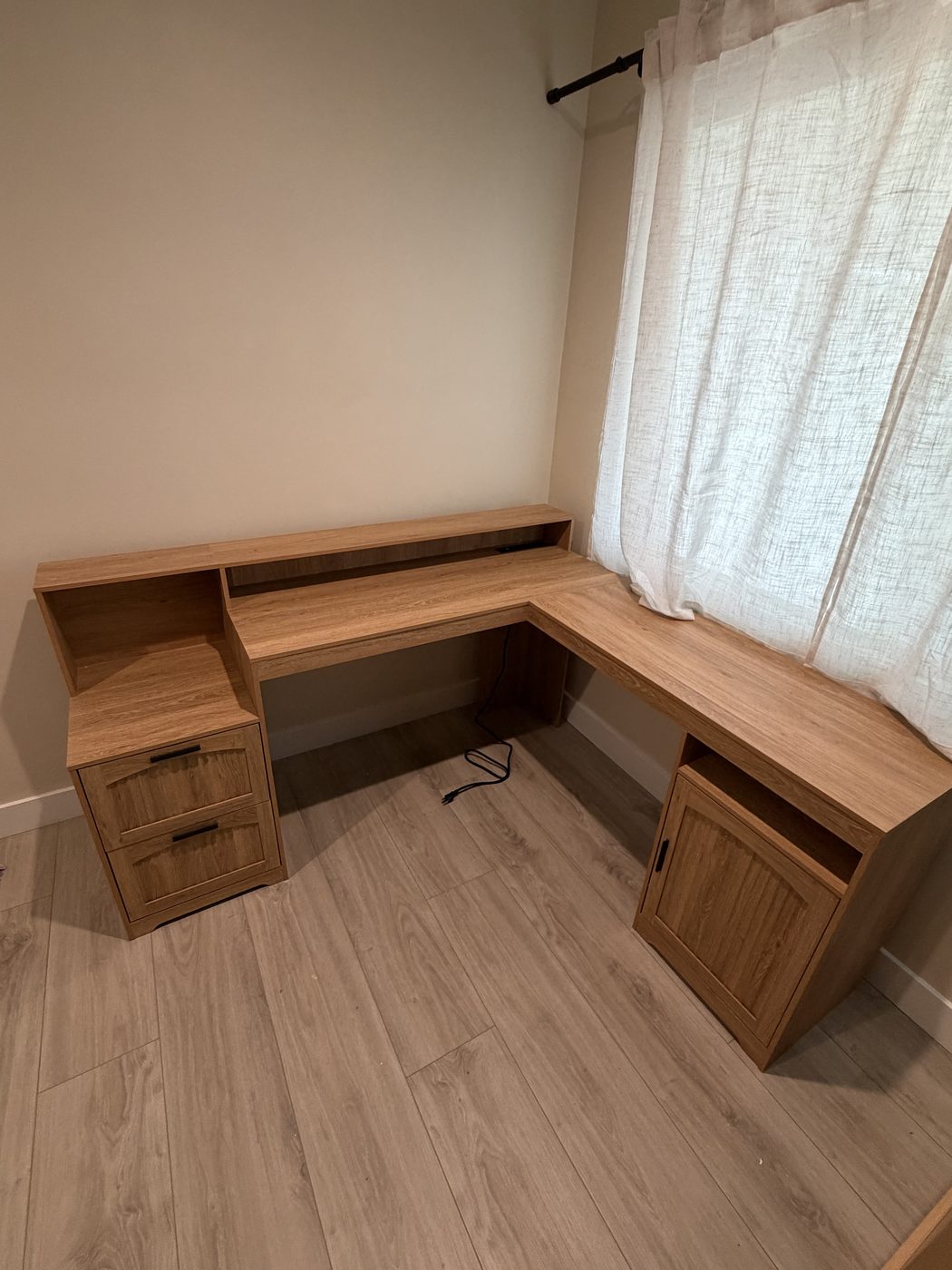 L-shaped desk