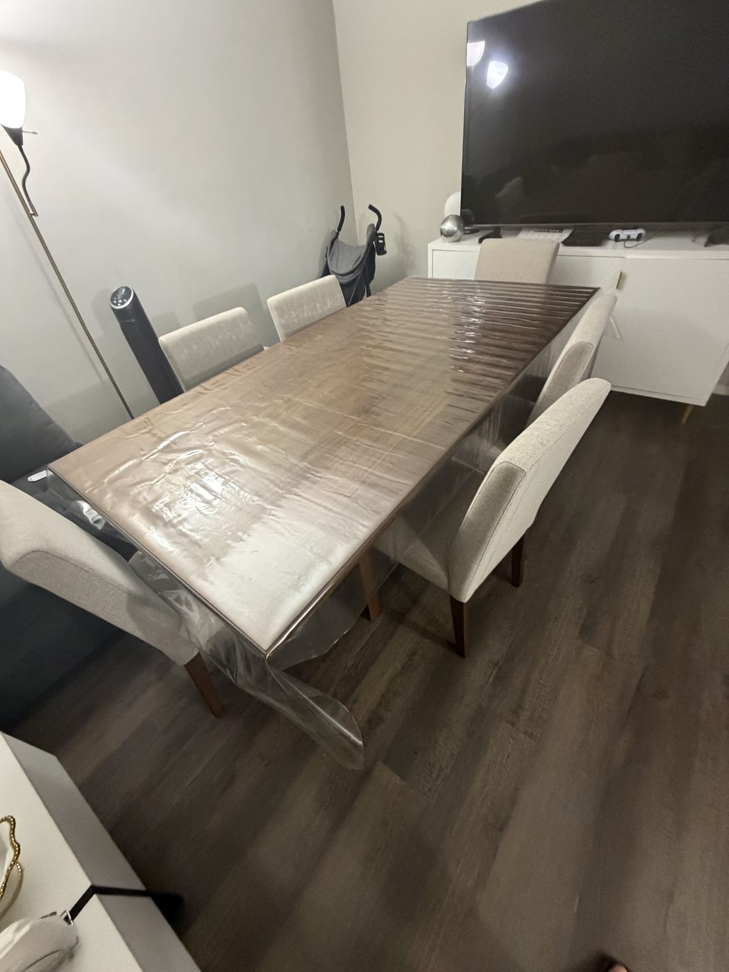 Dining table and chairs
