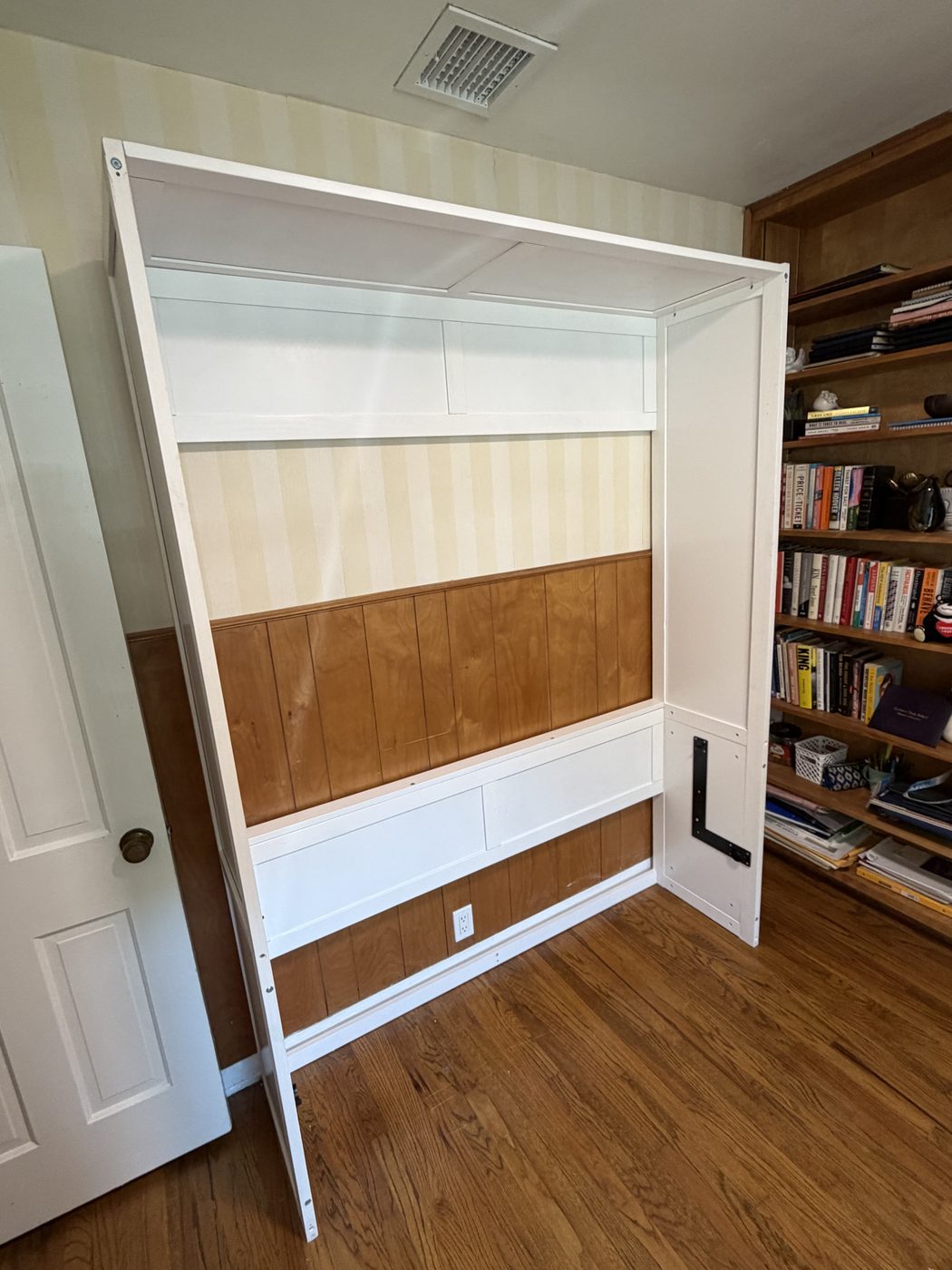 Wall bed, open