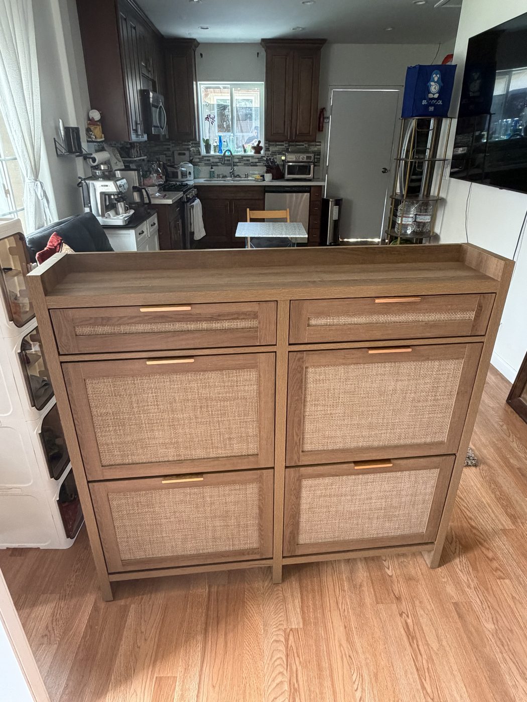 Rattan sideboard