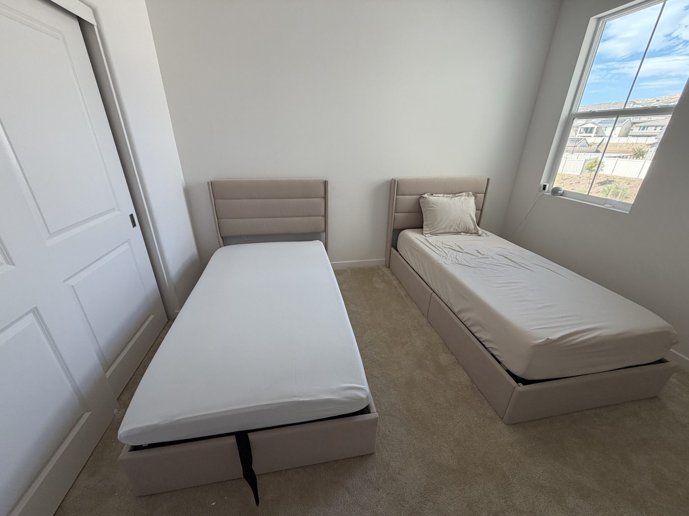 Two bed frames