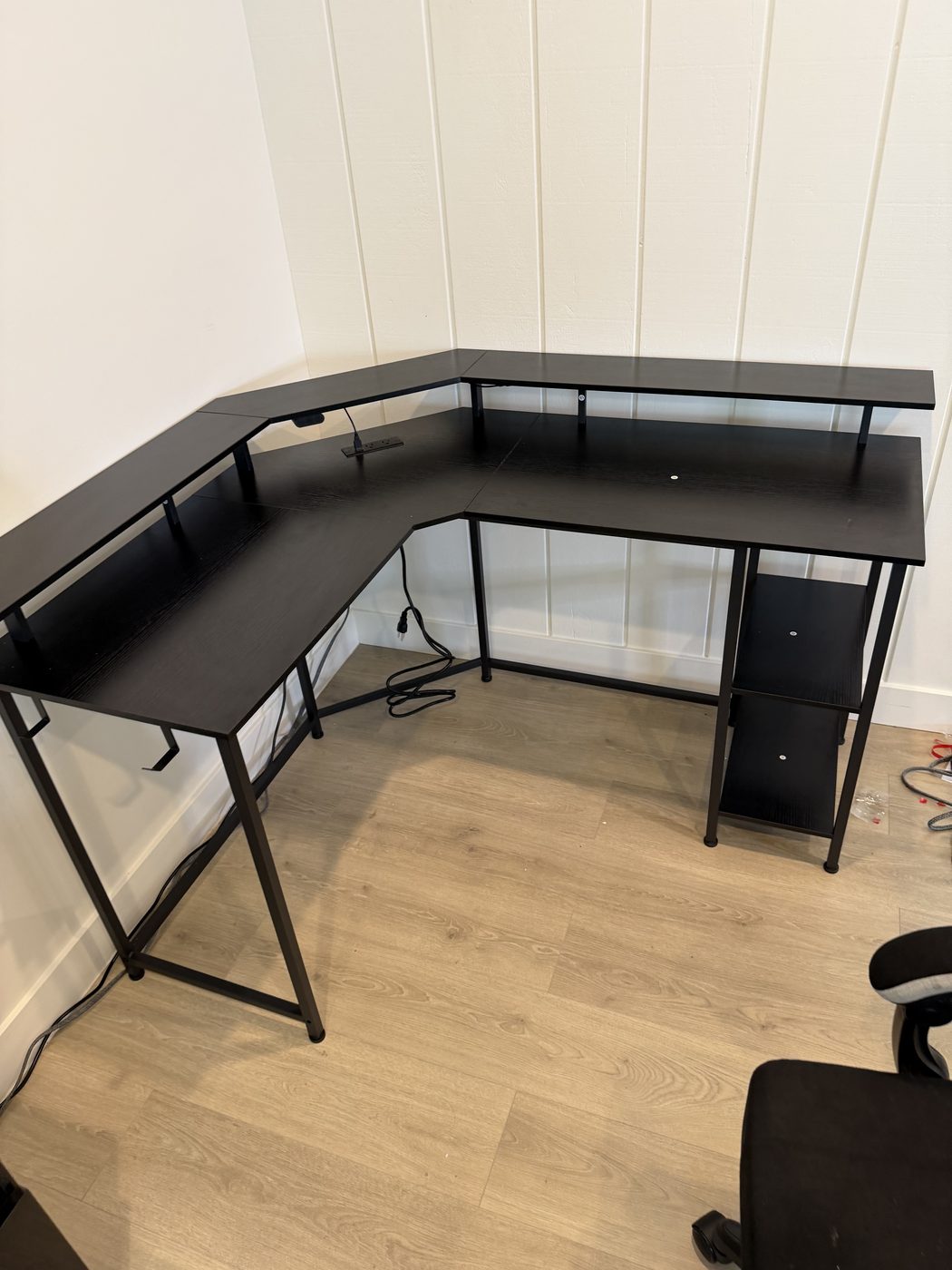 L-shaped desk