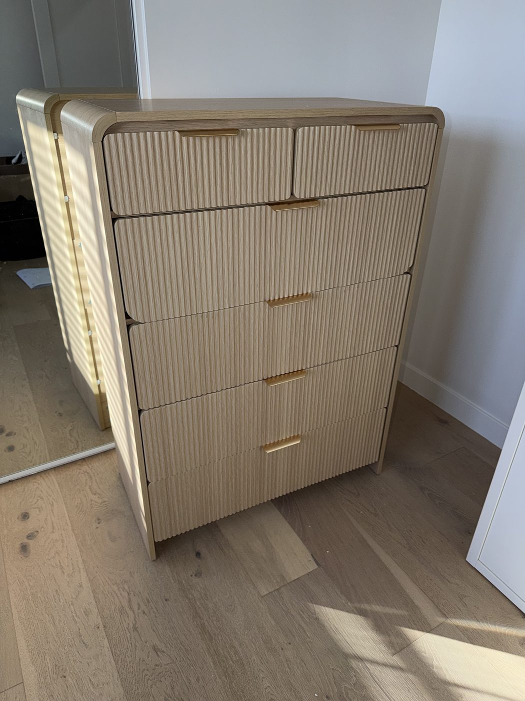 Rattan dresser